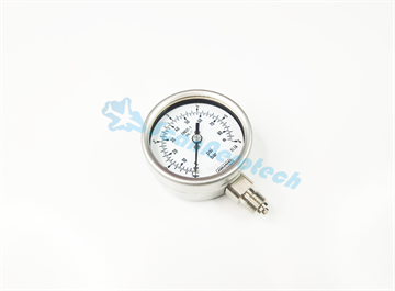 0-6 BAR Pressure gauge 1/4" Bottom connection